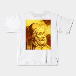 Al Tabari Dark Golden Portrait | Al Tabari Artwork 9 Kids T-Shirt